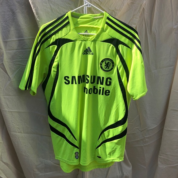 neon green soccer jersey